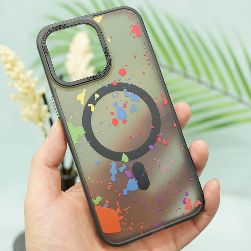 Чохол TPU+PC Flush with MagSafe для Apple iPhone 11 (6.1") Titanium grey