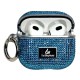 TPU чохол Bling World Rock Diamond для навушників AirPods 4 Блакитний