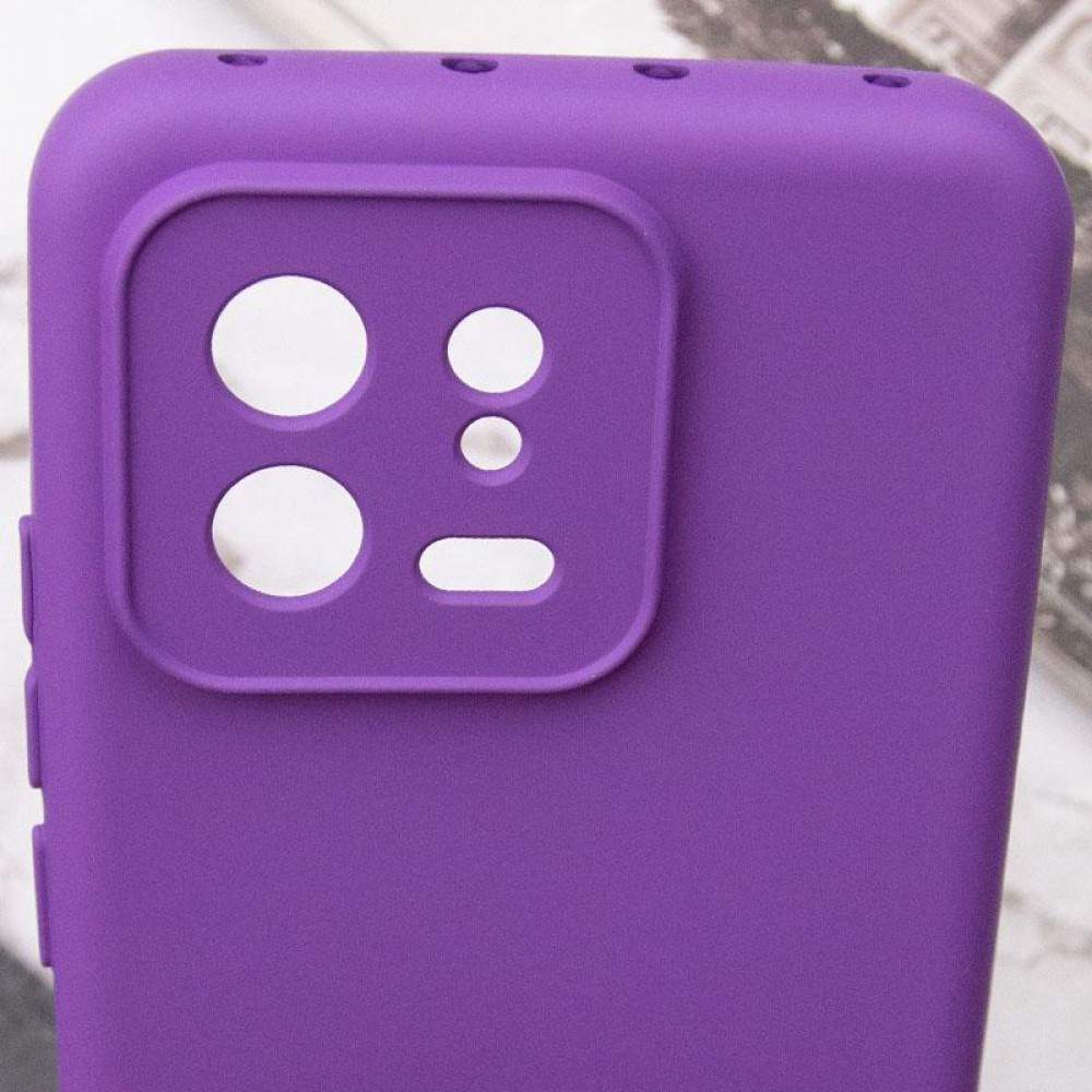 Чохол TPU GETMAN Liquid Silk Full Camera для Xiaomi 13 Фіолетовий / Purple