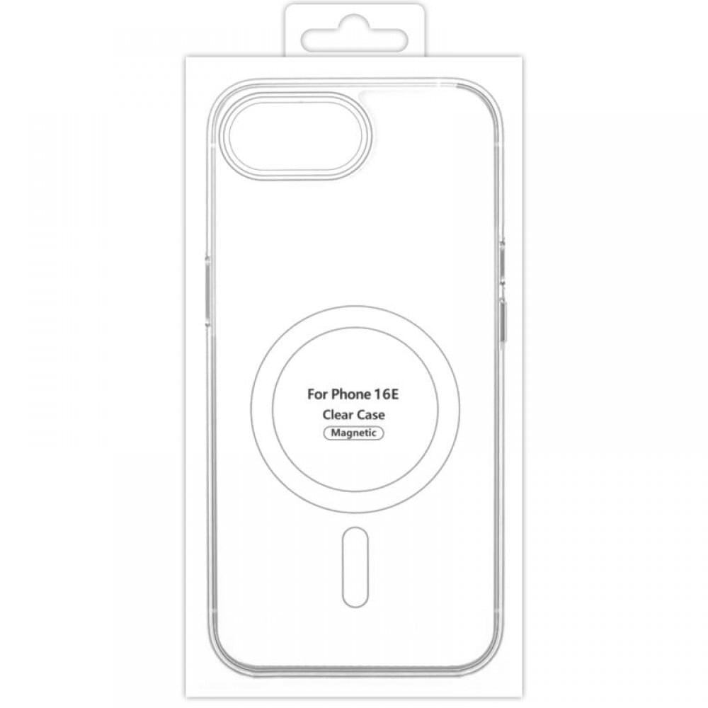 Чохол TPU Clear Case with MagSafe для Apple iPhone 16e (6.1") Clear