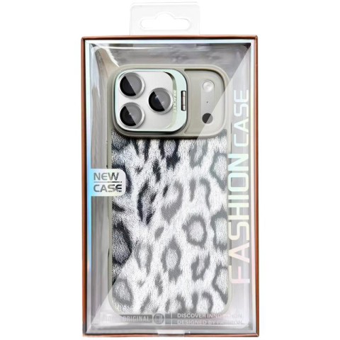 Чохол TPU+PC Wild Leopard with MagSafe and Lens для Apple iPhone 17 Pro (6.3") Grey