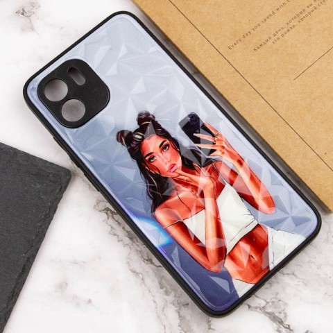 TPU+PC чохол Prisma Ladies для Xiaomi Redmi A1 / A2 Black in White