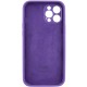 Чохол Silicone Case Full Camera Protective (AA) для Apple iPhone 12 Pro (6.1") Фіолетовий / Amethyst
