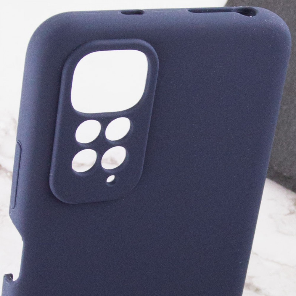 Чохол Silicone Cover Lakshmi Full Camera (AAA) для Xiaomi Redmi Note 11 (Global) / Note 11S Темно-синій / Midnight blue