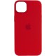 Чохол Silicone case (AAA) with Magsafe для Apple iPhone 14 (6.1") Червоний / Red