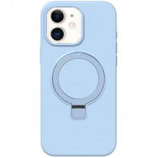 Чохол Silicone Case Full Protective NO LOGO with Ring для Apple iPhone 11 (6.1") Blue