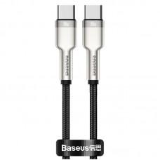 Дата кабель Baseus Cafule Series Metal Type-C to Type-C 100W (2m) (CATJK-D) Чорний