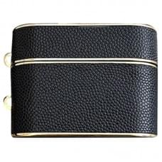 Шкіряний футляр Suitcase для навушників AirPods 3 Black