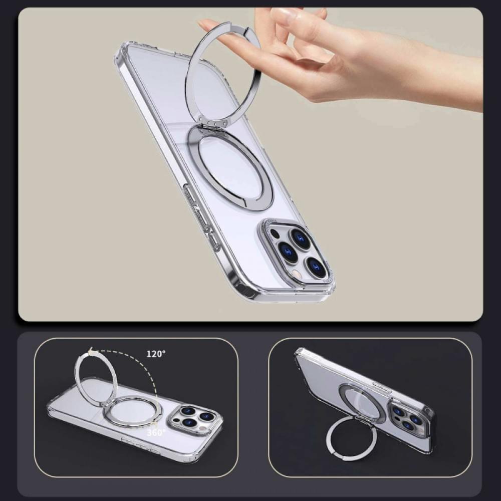 Чохол TPU+PC Empire with MagSafe and Ring для Apple iPhone 12 Pro Max / 13 Pro Max (6.7") Clear