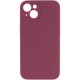 Чохол Silicone Case Full Camera Protective (AA) NO LOGO для Apple iPhone 15 Plus (6.7") Бордовий / Plum