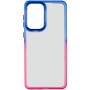 Чохол TPU+PC Fresh sip series для Samsung Galaxy A55 Рожевий / Синій
