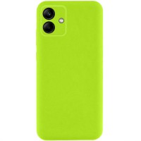 Чохол TPU GETMAN Liquid Silk Full Camera для Samsung Galaxy A06 Салатовий / Neon Green