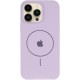 Чохол Silicone Case Full Protective (AA) V2 with MagSafe для Apple iPhone 15 Pro Max (6.7") Бузковий / Lilac