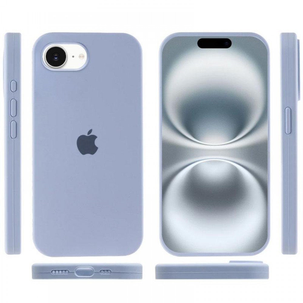 Чохол Silicone Case Full Protective (AA) для Apple iPhone 16e (6.1") Блакитний / Lilac Blue