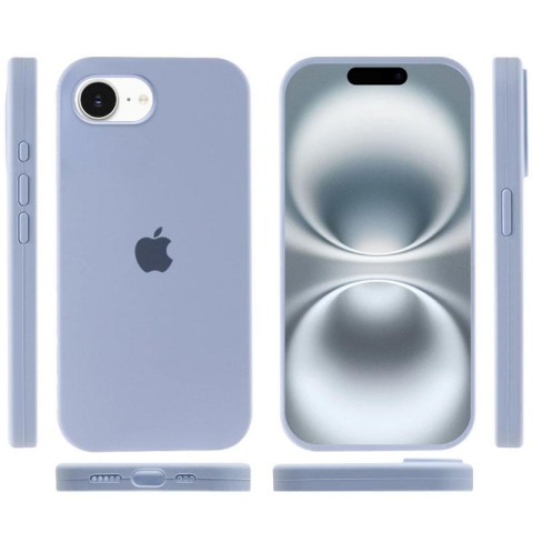 Чохол Silicone Case Full Protective (AA) для Apple iPhone 16e / 17e (6.1") Блакитний / Lilac Blue