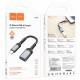 Перехідник Hoco UA24 Lightning male to USB female 2.0 Metal gray