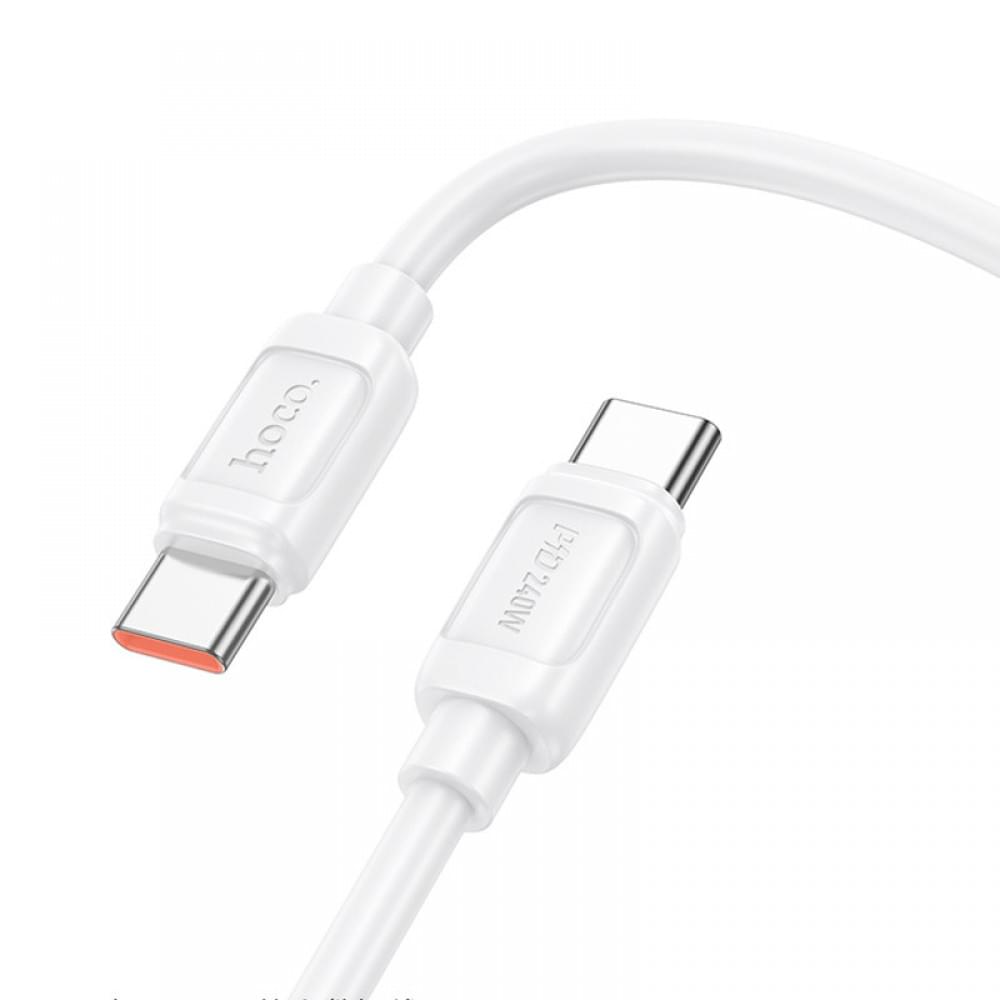 Дата кабель Hoco X115 Surpass Type-C to Type-C 240W (1m) White