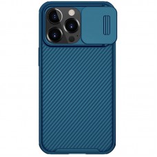 Карбонова накладка Nillkin CamShield Pro Magnetic для Apple iPhone 13 Pro (6.1") Синій