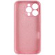 Чохол Silicone Case Full Camera Protective (AA) для Apple iPhone 13 Pro Max (6.7") Рожевий / Light pink