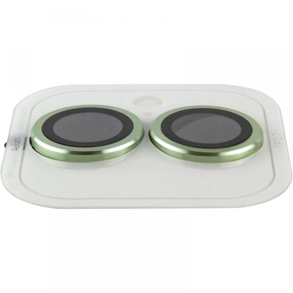Захисне скло Metal Classic на камеру (у упак.) для Apple iPhone 17 (6.3") Салатовий / Light Green