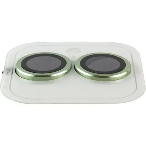 Захисне скло Metal Classic на камеру (у упак.) для Apple iPhone 17 (6.3") Салатовий / Light Green
