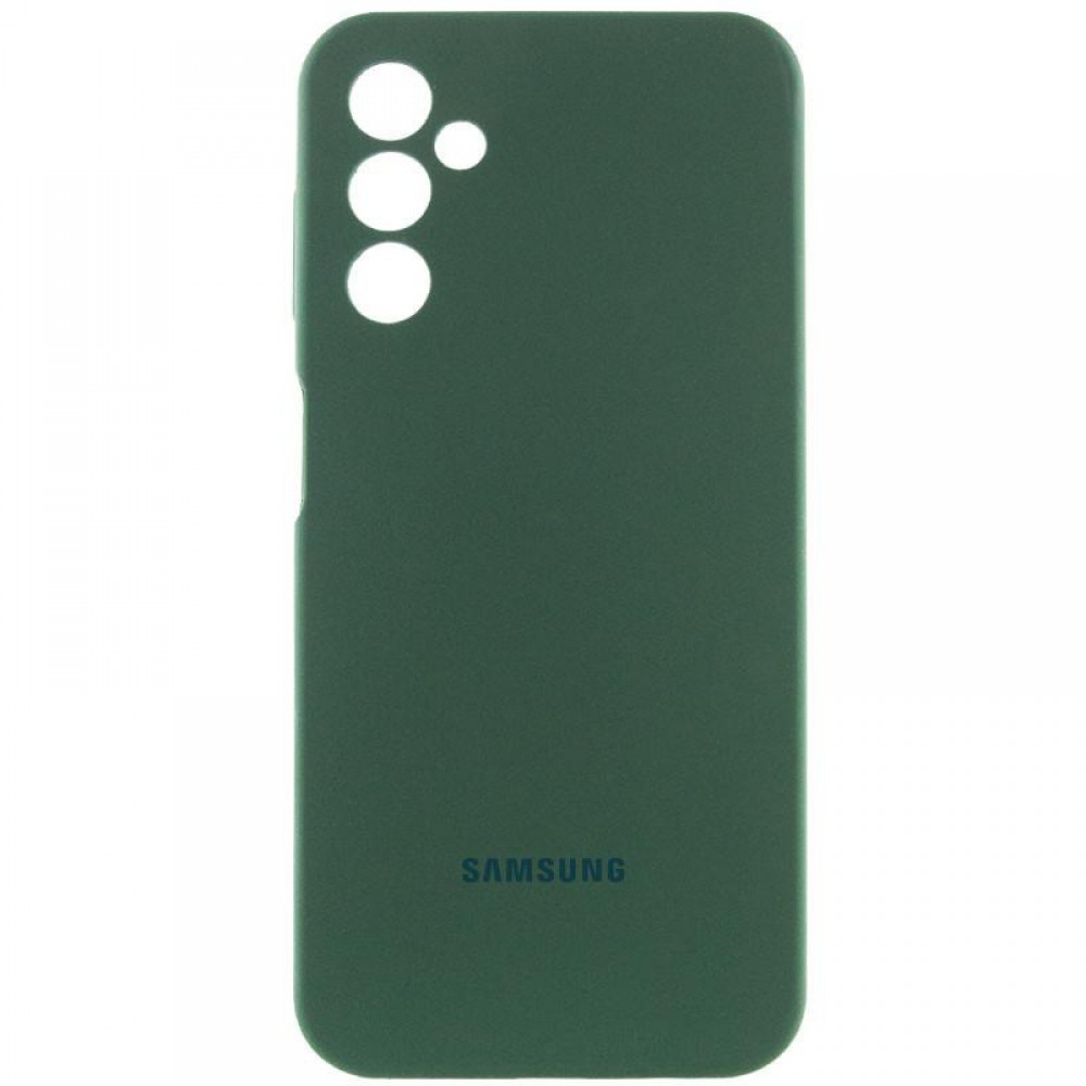 Чохол Silicone Cover Lakshmi Full Camera (AAA) with Logo для Samsung Galaxy A17 4G/5G Зелений / Cyprus Green