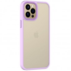 TPU+PC чохол Metal Buttons для Apple iPhone 12 Pro Max (6.7") Бузковий