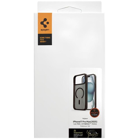 Чохол SGP Ultra Hybrid Mag для Apple iPhone 17 Pro Max (6.9") Чорний