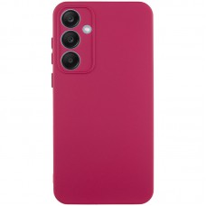 Чохол Silicone Cover Lakshmi Full Camera (A) для Samsung Galaxy A55 Бордовий / Marsala