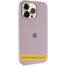 Чохол Silicone Case (AA) Logo with MagSafe для Apple iPhone 17 (6.3") Сірий / Lavender