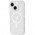 Чохол TPU Galaxy Sparkle (MagFit) для Apple iPhone 15 Plus (6.7") Clear+Glitter