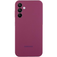 Чохол Silicone Cover Lakshmi Full Camera (AAA) with Logo для Samsung Galaxy A36 5G Бордовий / Plum