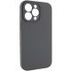 Чохол Silicone Case Full Camera Protective (AA) NO LOGO для Apple iPhone 14 Pro (6.1") Сірий / Dark Gray