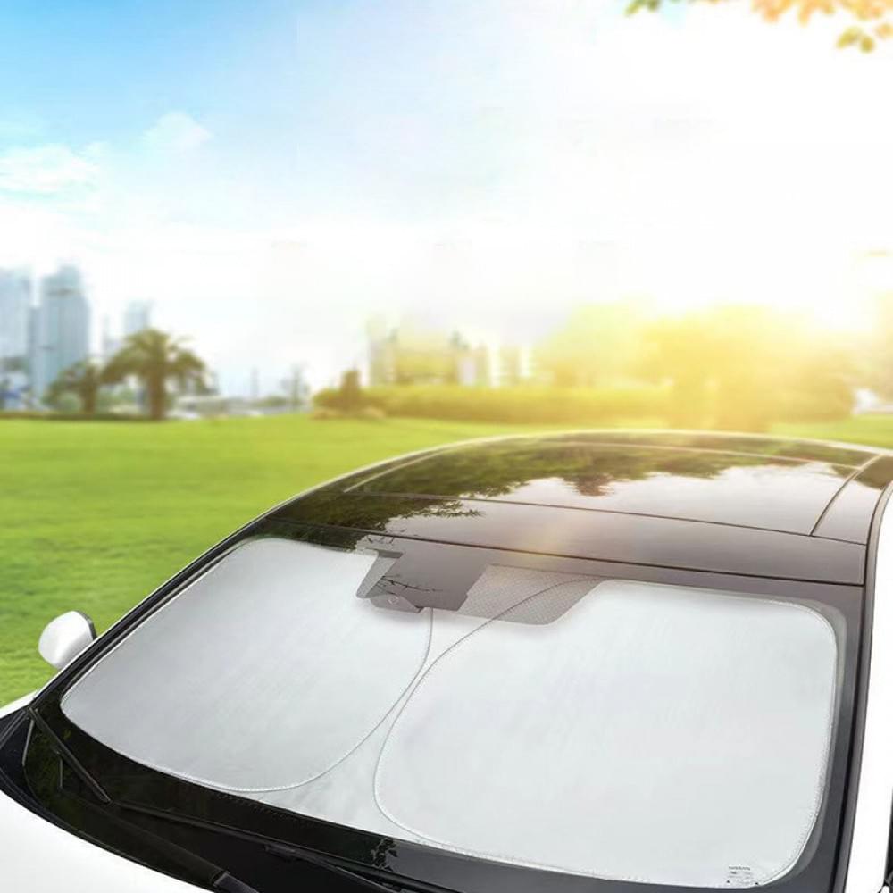 Портативний сонцезахисний автомобільний козирок на лобове скло (1.45x0.80m) White