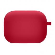 Силіконовий футляр з мікрофіброю для навушників Airpods 3 Червоний / Rose Red