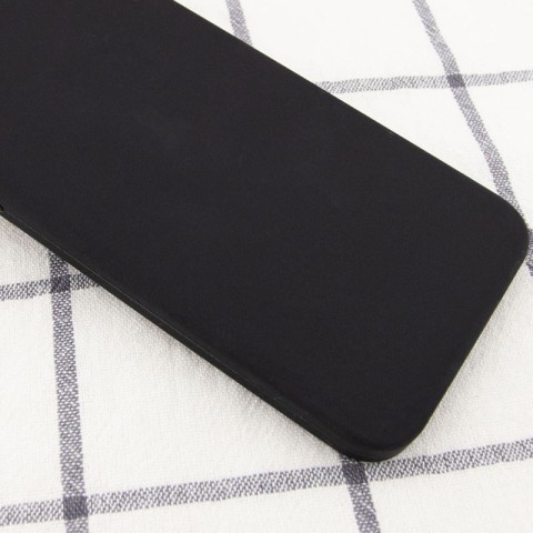 Чохол Silicone Case Square Full Camera Protective (AA) NOLOGO для Apple iPhone 11 (6.1") Чорний / Black