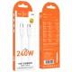Дата кабель Hoco X115 Surpass Type-C to Type-C 240W (1m) White