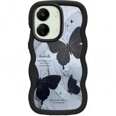 Чохол TPU Cloudy Pictures для Xiaomi Redmi 13C / Poco C65 Butterflies