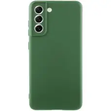 Чохол TPU GETMAN Liquid Silk Full Camera для Samsung Galaxy S22+ Зелений / Dark green