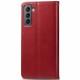 Шкіряний чохол книжка GETMAN Gallant (PU) для Samsung Galaxy S23 FE Червоний