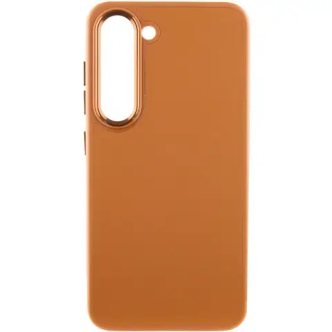 Шкіряний чохол Bonbon Leather Metal Style для Samsung Galaxy S23 Коричневий / Brown