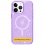 Чохол TPU Galaxy Sparkle (MagFit) для Apple iPhone 16 Plus (6.7") Purple+Glitter