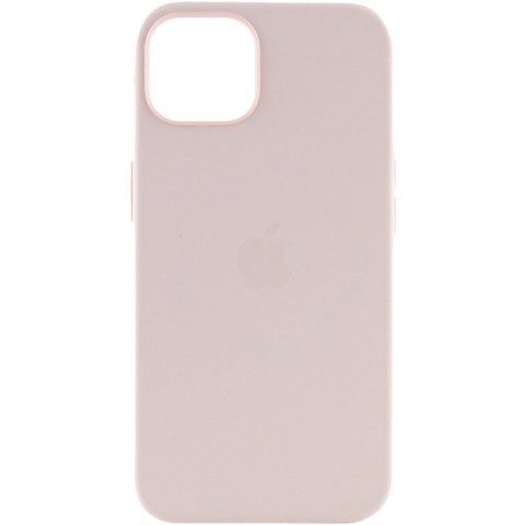Чохол Silicone case (AAA) with Magsafe and Animation для Apple iPhone 15 Pro (6.1") Рожевий / Light pink