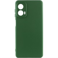 Чохол Silicone Cover Lakshmi Full Camera (AA) для Motorola Moto G24 Зелений / Dark green