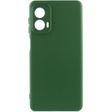 Чохол Silicone Cover Lakshmi Full Camera (AA) для Motorola Moto G24 Зелений / Dark green