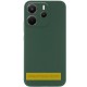 Чохол Silicone Cover Ummi Lakshmi Full Camera (AA) для Xiaomi Redmi 15C (EU) Зелений / Dark green