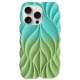 TPU чохол Leaf для Apple iPhone 15 Pro (6.1") Marine Green / Mint