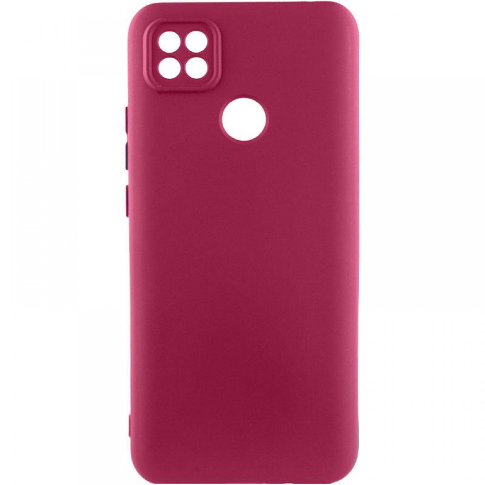 Чохол Silicone Cover Ummi Lakshmi Full Camera (AA) для Xiaomi Redmi 9C Бордовий / Marsala