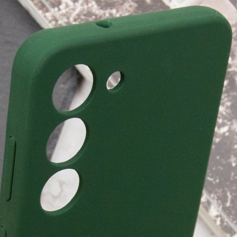 Чохол Silicone Cover Lakshmi Full Camera (AAA) для Samsung Galaxy S22 Зелений / Cyprus Green