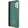 Чохол Silicone Cover Lakshmi Full Camera (A) для Samsung Galaxy A32 4G Зелений / Dark green